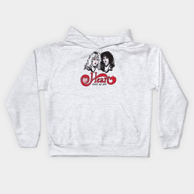 Heart - Crazy On You Kids Hoodie by Chewbaccadoll